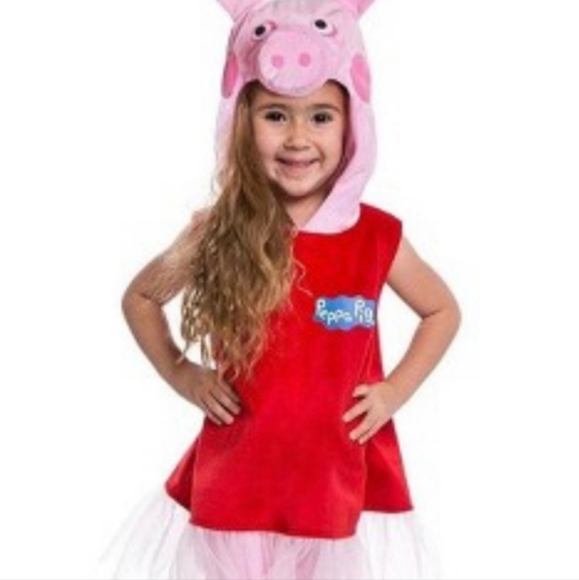 Peppa Pig Costumes Nwt Peppa Pig Dress W Attached Headpiece Costume